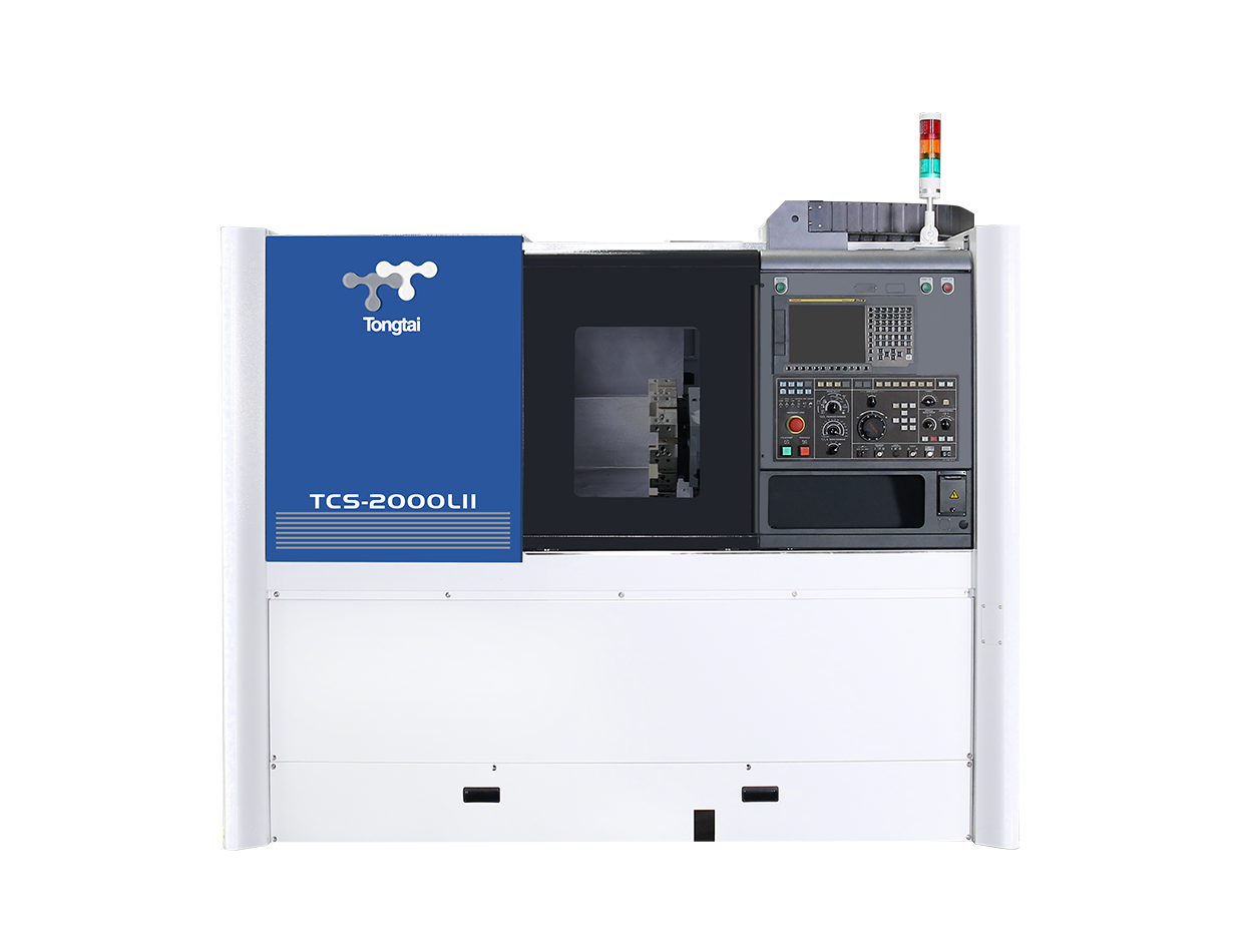 CNC Lathe-TCS-2000LII-front-blue